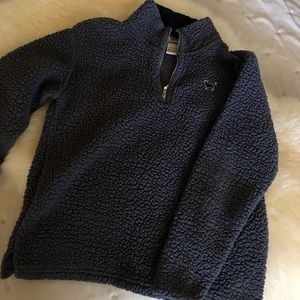 PINK! Boyfriend Sherpa Quarter Zip Jacket